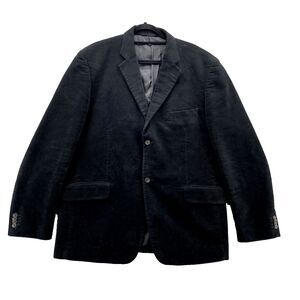 Rodd & Gunn Blazer 112/42R Black on Black Jacket Italian Cotton Sport Coat Men's
